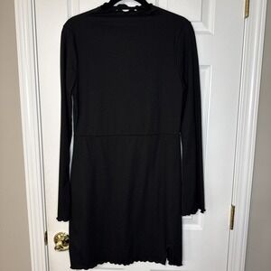 🖤 LUSH Ribbed Bodycon Mini Dress | Black | Size XL